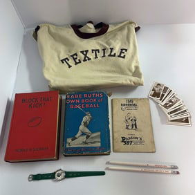 Vintage Sports Memorabilia Grouping