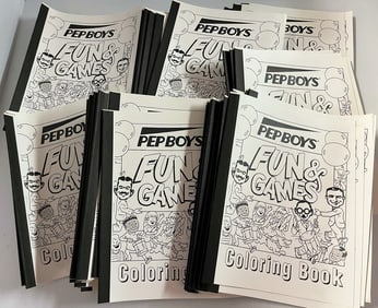 Pep Boys Fun and Games Coloring Books