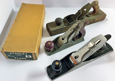 Vintage Stanley Woodworking Planes Grouping