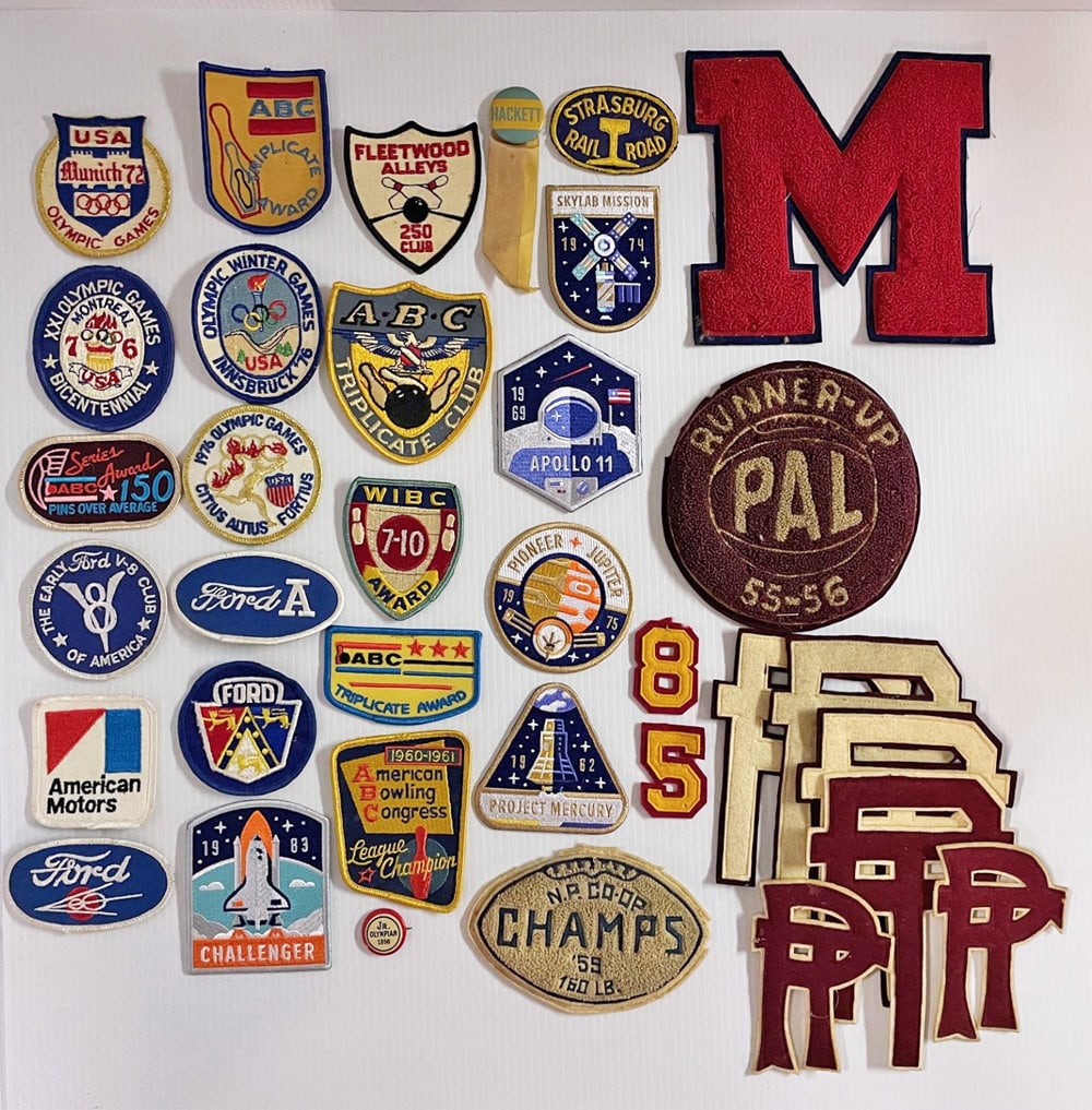 Vintage Patches and Jacket Letters Grouping (1 of 1)