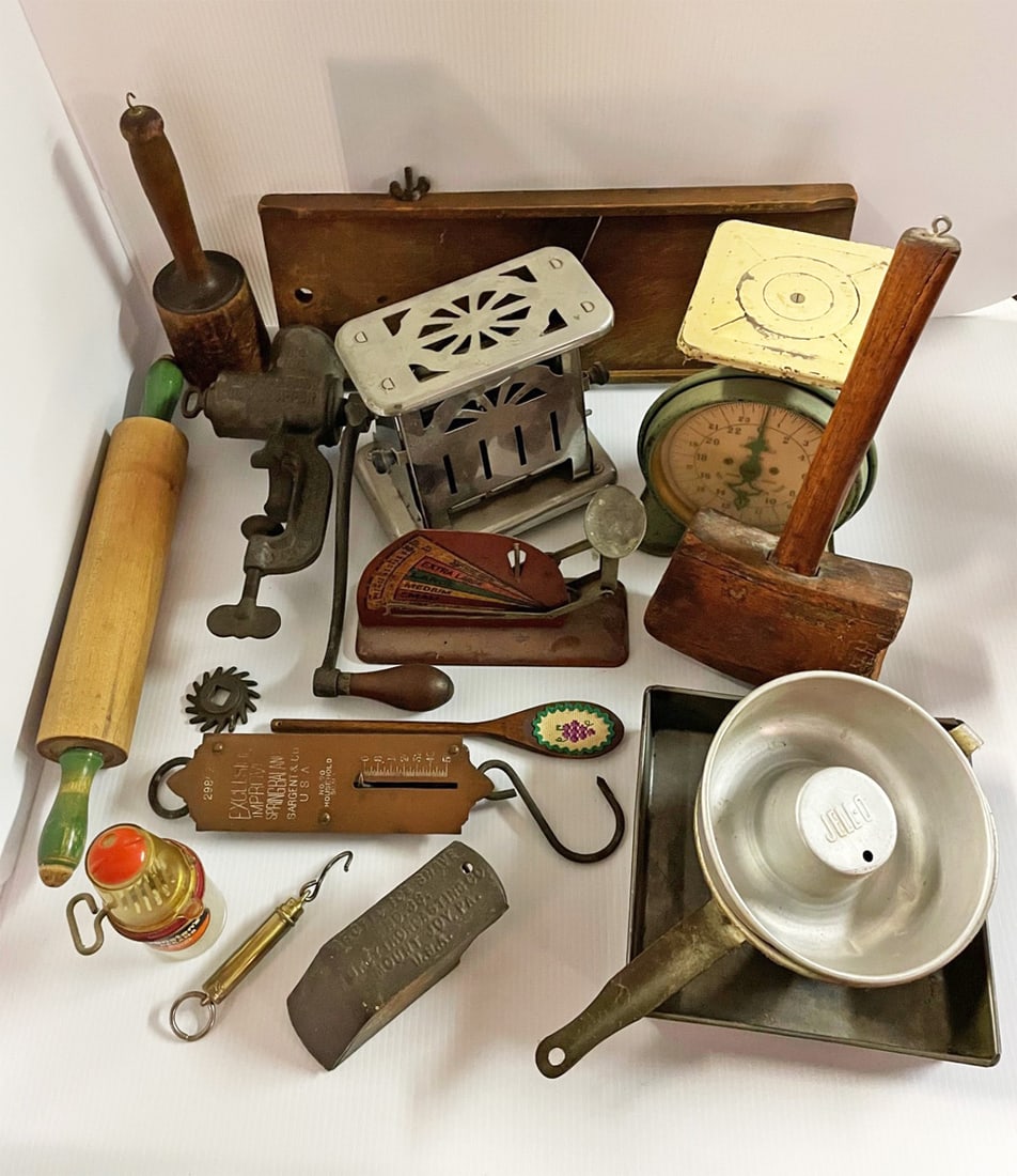 Antique and Vintage Kitchenwares Grouping (1 of 1)