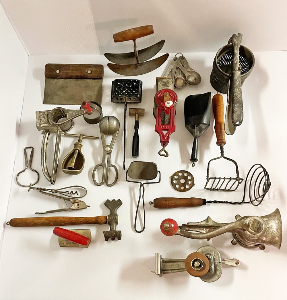 Antique and Vintage Kitchenwares Grouping (1 of 1)