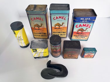 Vintage Camel Patch and Tire Repair Kits
