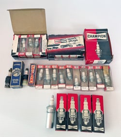 Vintage Champion Spark Plugs Grouping
