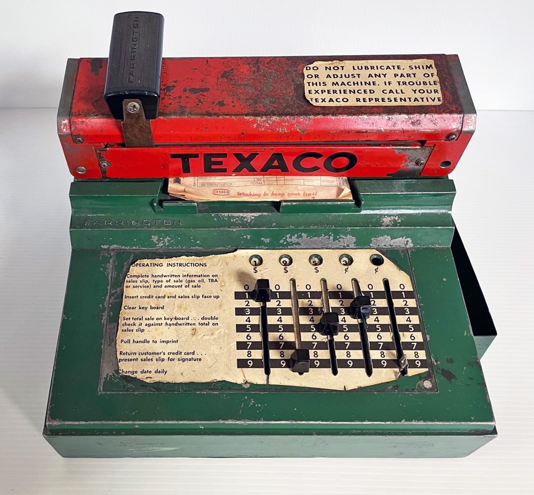 Vintage Texaco Service Station Credit Card Machine (1 of 2)