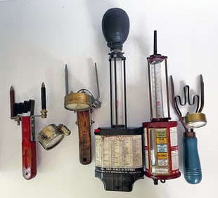 Vintage Automotive Testing Apparatus Grouping