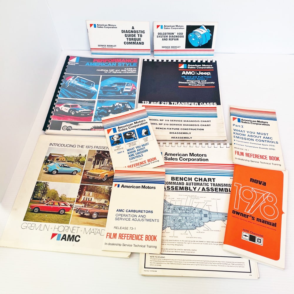 Vintage AMC Booklets, Guides and Manuals Grouping (1 of 1)
