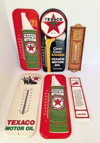 Texaco Advertising Wall Thermometers Grouping