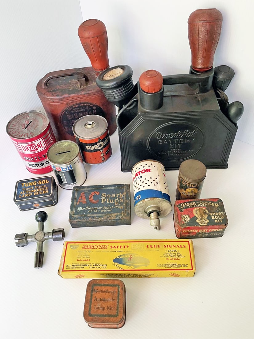 Vintage Automobilia Grouping (1 of 1)