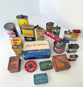 Vintage Advertising Tins Grouping
