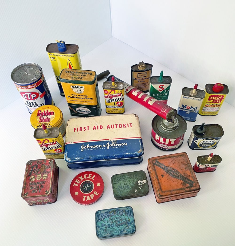 Vintage Advertising Tins Grouping (1 of 1)