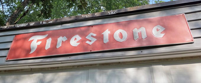 Vintage Firestone Advertising Display Sign