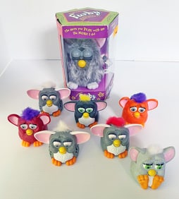 Assorted Furby Figures Grouping