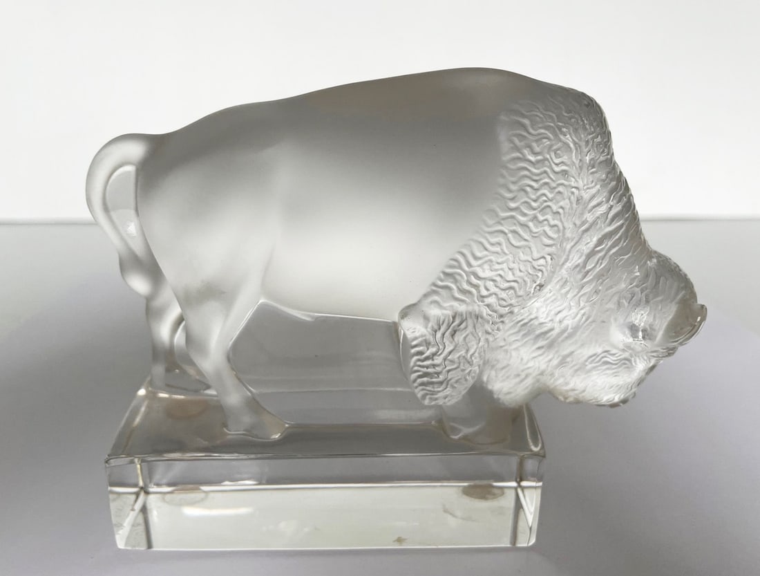 Lalique Crystal Buffalo (1 of 2)