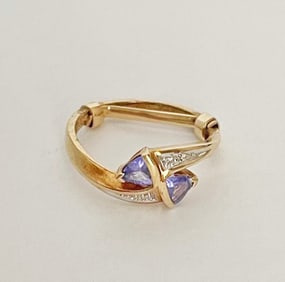 10K Gold Tanzanite Ring