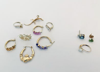 Single Gold Earrings