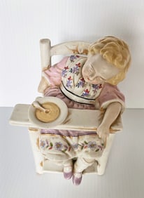 Antique Continental Porcelain Covered Box