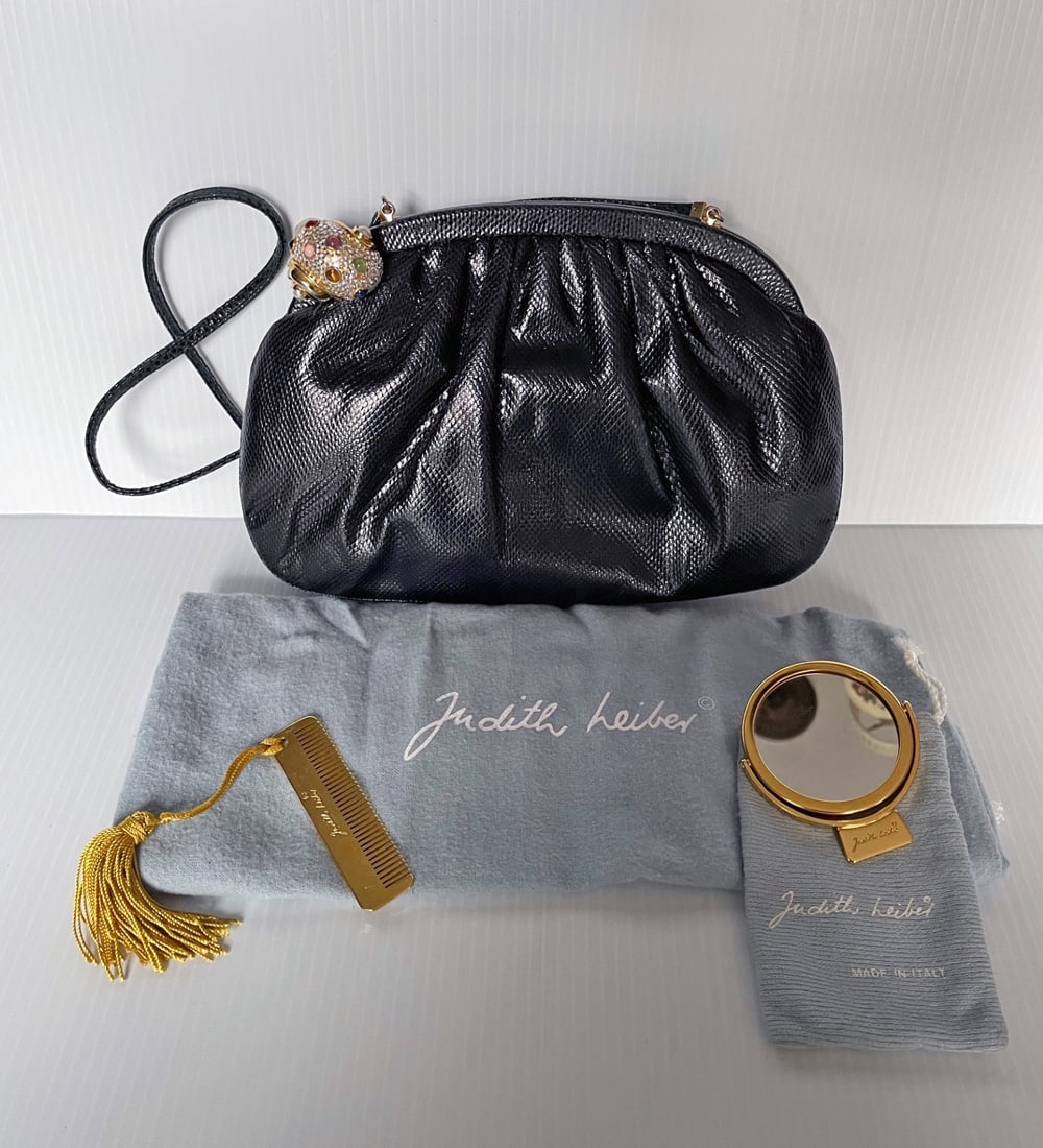 Judith Leiber Karung Snakeskin Evening Bag (1 of 3)