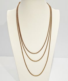 14K Gold 72" Chain