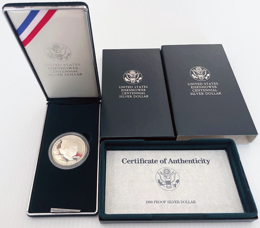 United States Eisenhower Centennial Silver Dollar (1 of 1)