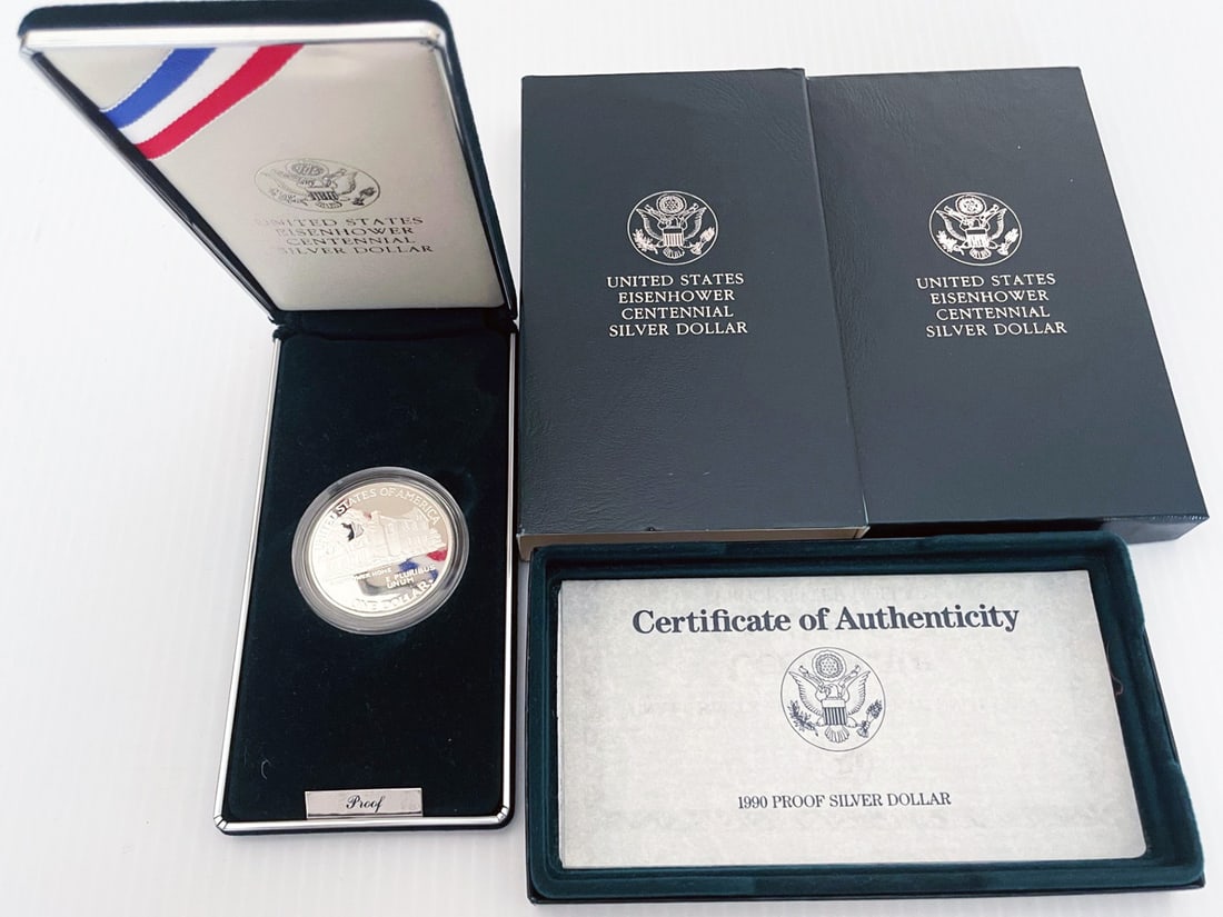 United States Eisenhower Centennial Silver Dollar (1 of 2)