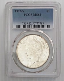 1922 S Peace Dollar