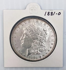 1881 O Morgan Silver Dollar