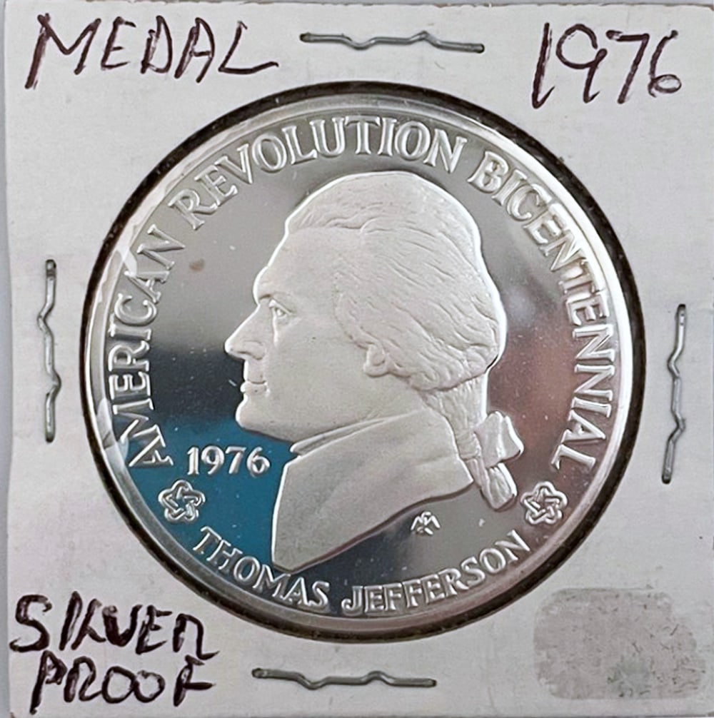 1976 Silver Proof Commemorative Medal (1 of 2)