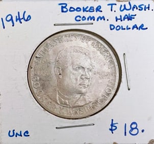 1946 Booker T Washing Half Dollar
