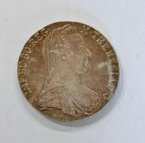 1780 M Theresa D G Silver Austrian Thaler Restrike