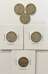 Liberty and Buffalo Nickel Lot