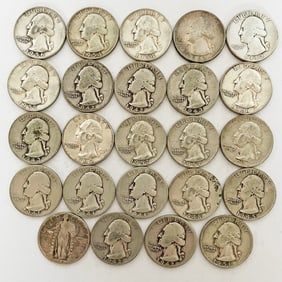 U. S. Silver Quarter Lot