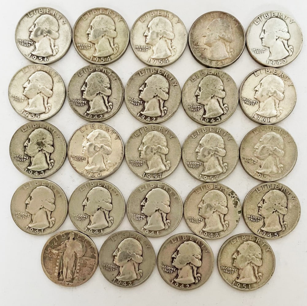 U. S. Silver Quarter Lot (1 of 2)