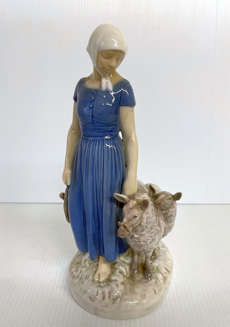 Bing & Grondahl Porcelain Shepherdess Figurine (1 of 5)