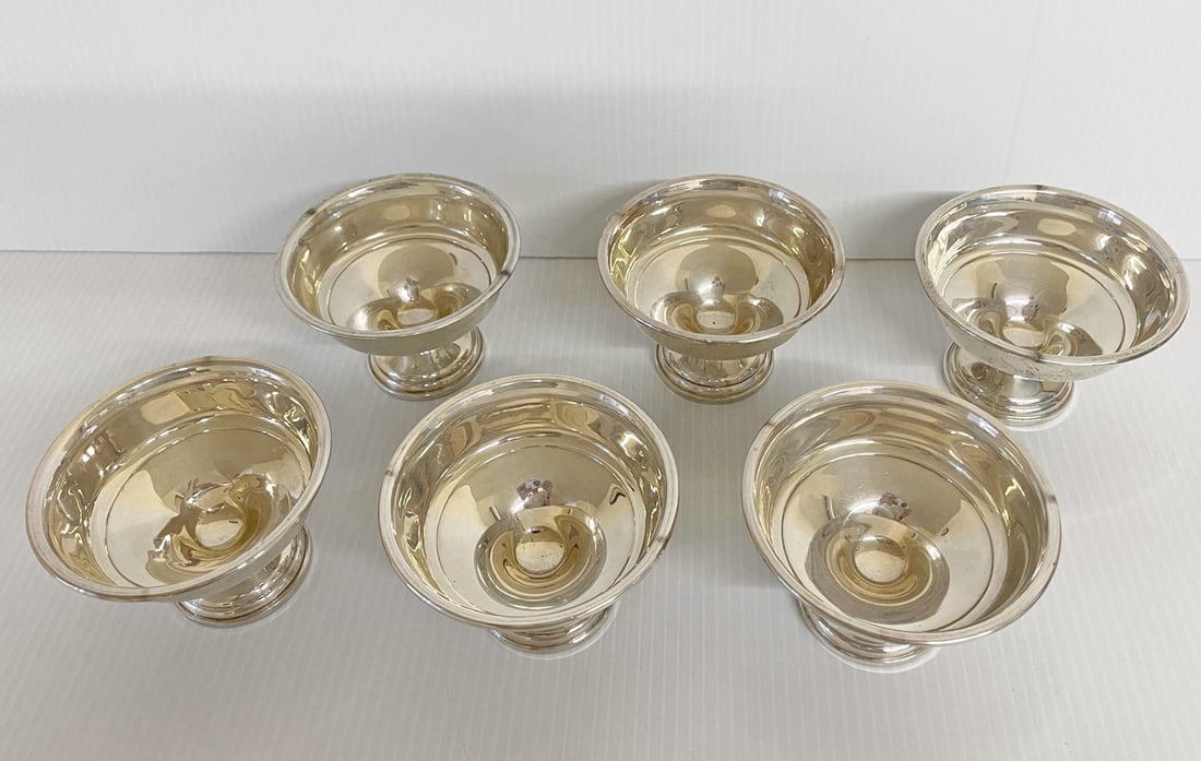 Six Crown Sterling Silver Sherbets (1 of 3)