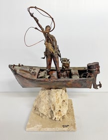 Jim Lewk Copper Sculpture