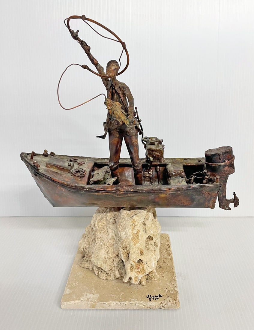 Jim Lewk Copper Sculpture (1 of 2)