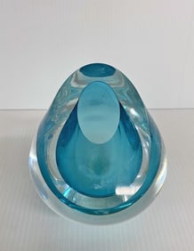 Robert Deeble Studio Art Glass Vase Sculpture