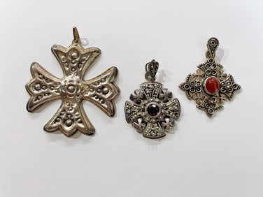 Three Silver Crosses