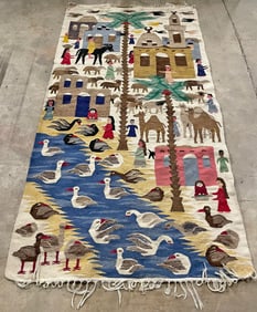 Middle Eastern Pictorial Rug