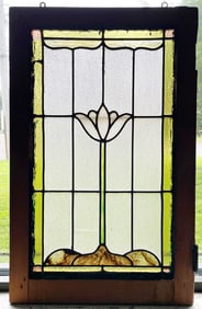 Antique Leaded Stained Glass Window
