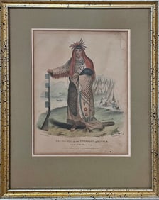 WAA-NA-TAA Chief of the Sioux Tribe Colored Print