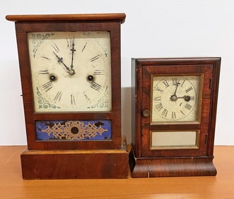 Antique Waterbury and Welch Shelf Clocks