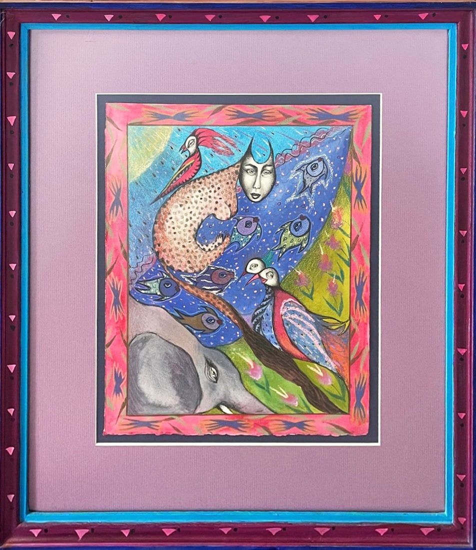 Rochelle Marcus Dinkin Mixed Media on Laid Paper (1 of 2)