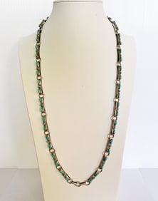 Sterling Silver and Turquoise Necklace