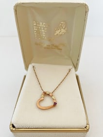 Black Hills Gold Heart Pendant with Chain