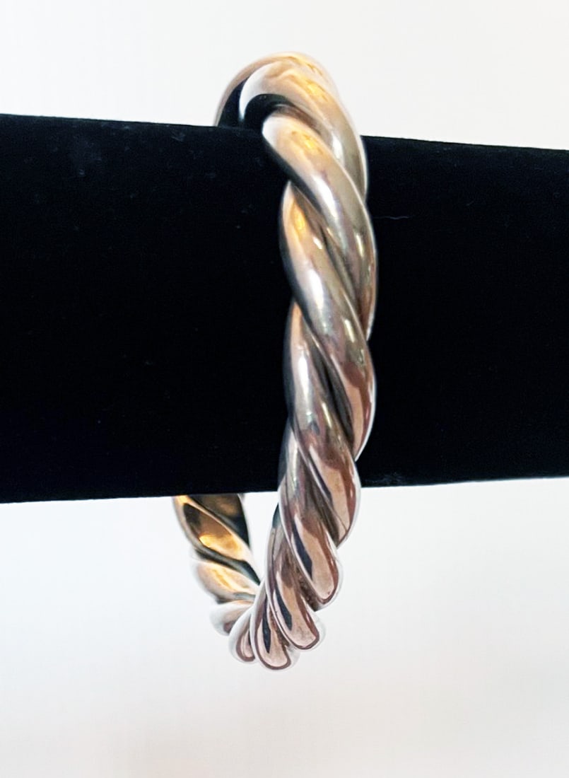 Mexican Sterling Silver Cuff Bracelet (1 of 3)