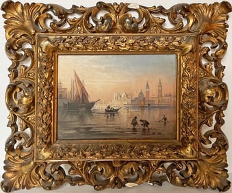 Continental School Oil on Board