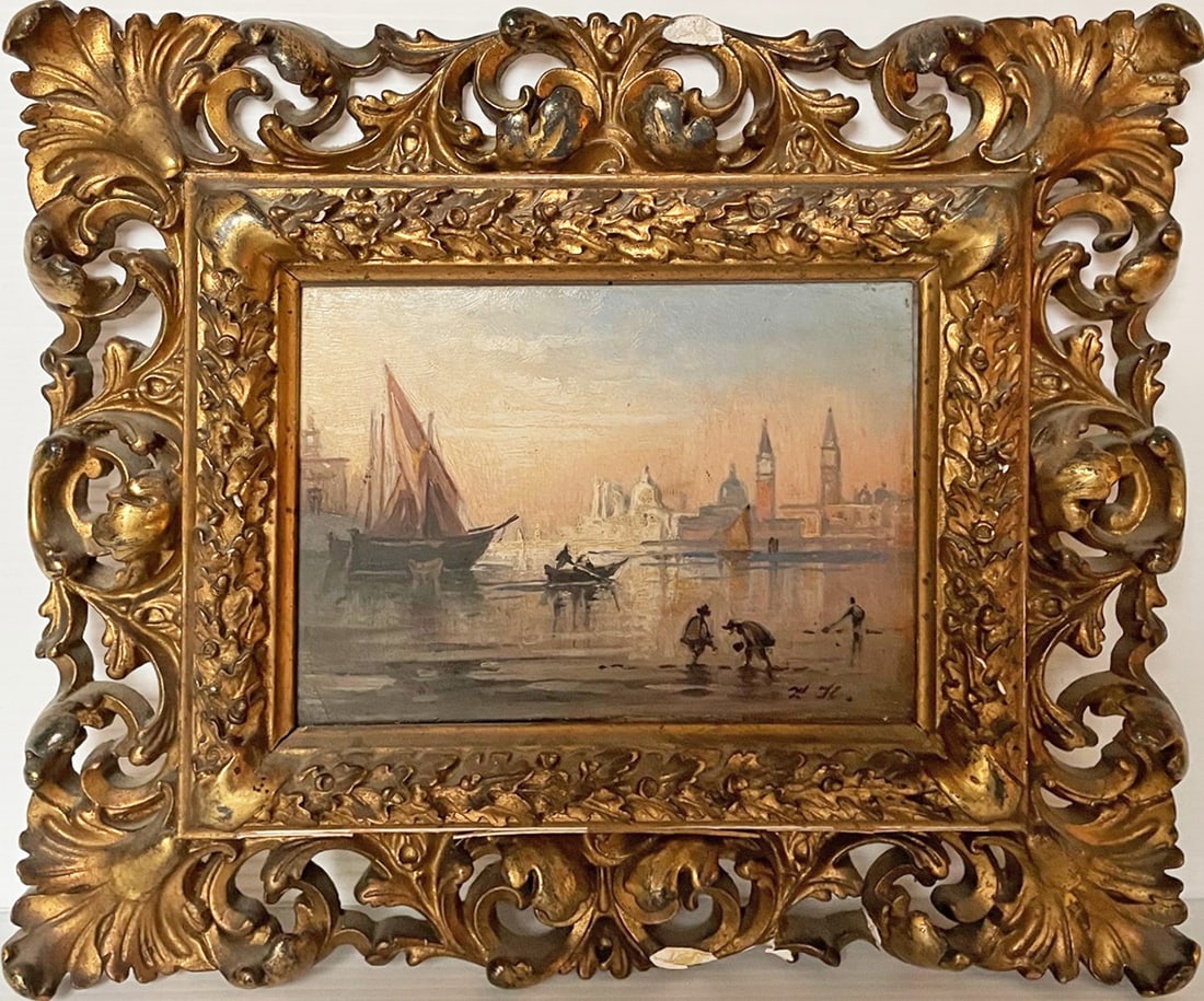 Continental School Oil on Board (1 of 3)