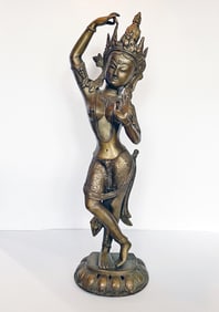 Brass Statue of Hindu Goddess